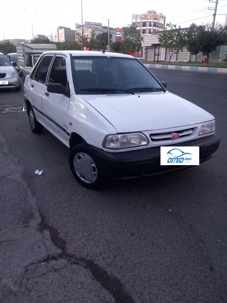 پراید دوگانه کارخانه مدل 1388 سفید - تصویر 1