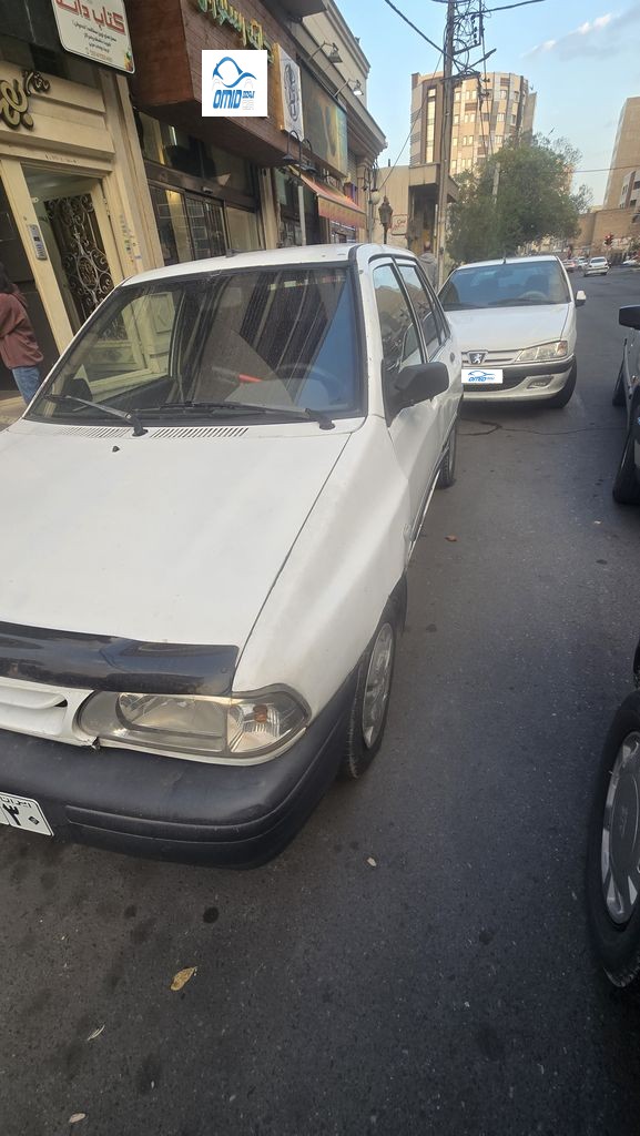 پراید مدل ۸۷ سفید رنگ  تک گانه - تصویر 1