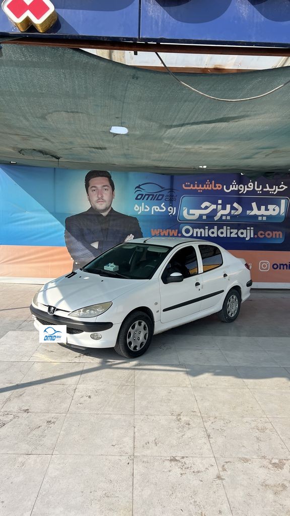 پژو 206 اس دی مدل 1400 بدون رنگ - تصویر 1